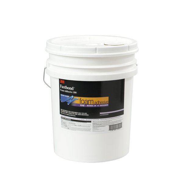Foam Adhesive, 100NF Series, Lavender, 5 gal, Pail