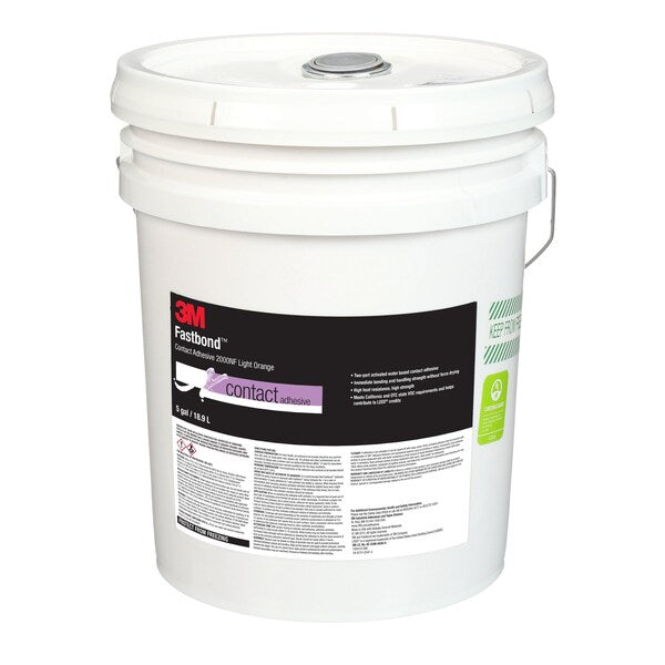 Contact Cement, 2000NF Series, Light Orange, 5 gal, Pail