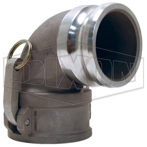Cam/Groove 90 Adapter, Couplr Elbow, SS, 2