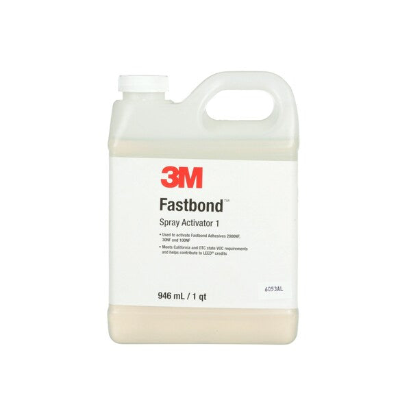 Activator, FastBond Spray Activator 1 Series, Clear, 1 qt, Bottle, 2 PK