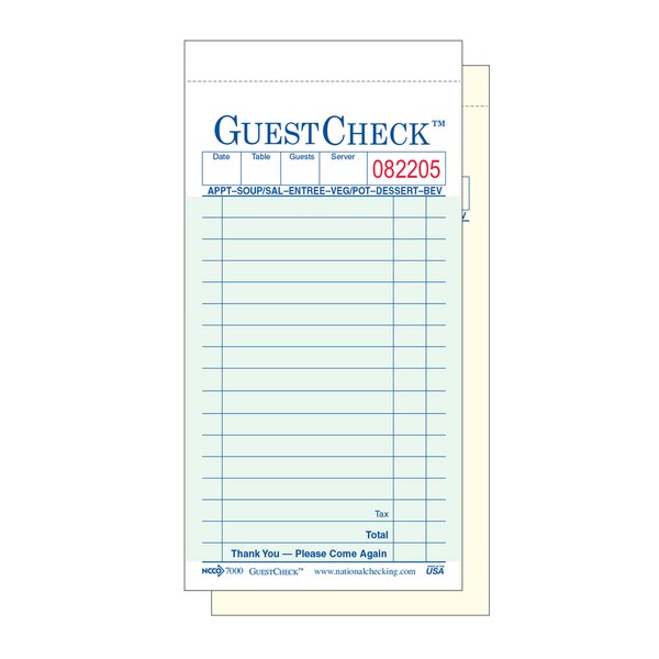 No Carbon 17 Line Gst Checks 2Pt, PK2500