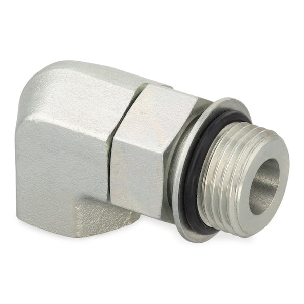 90 Elbow, Steel, 3/4 x 1/2 in, SAE x NPTF