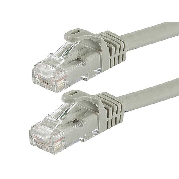 Ethernet Cable, Cat 6, Gray, 10 ft.