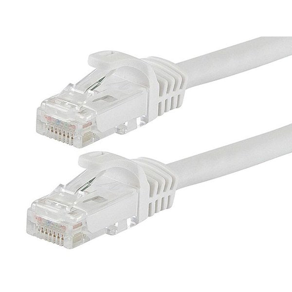 Ethernet Cable, Cat 6, White, 50 ft.