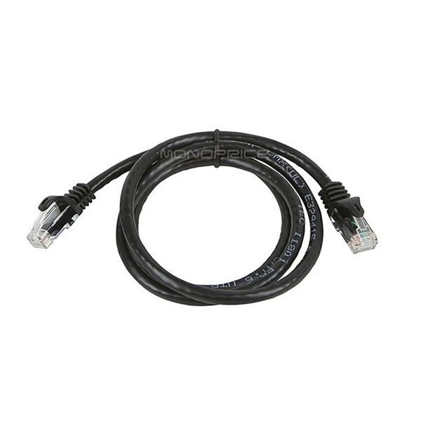 Ethernet Cable, Cat 6, Black, 3 ft.