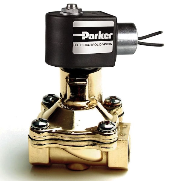 Parker 2-Way Normally Closed, General Purpose Solenoid Valve, Pilot