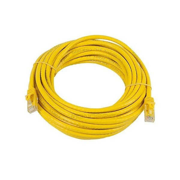Ethernet Cable, Cat 6, Yellow, 25 ft.
