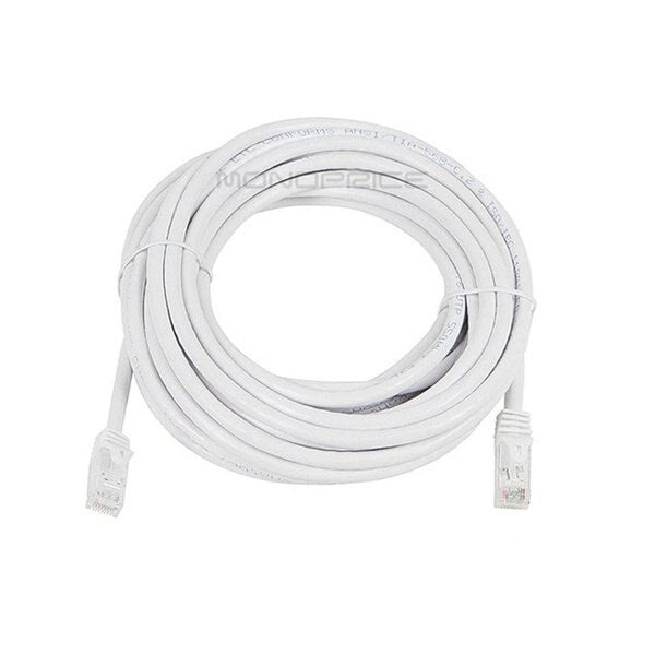 Ethernet Cable, Cat 6, White, 25 ft.