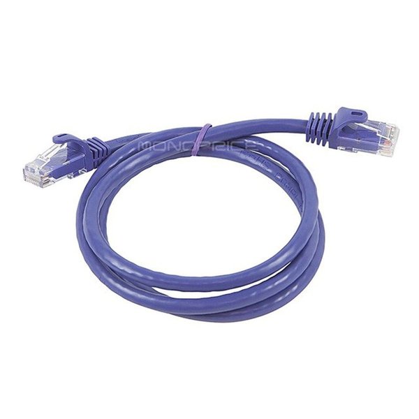 Ethernet Cable, Cat 6, Purple, 3 ft.