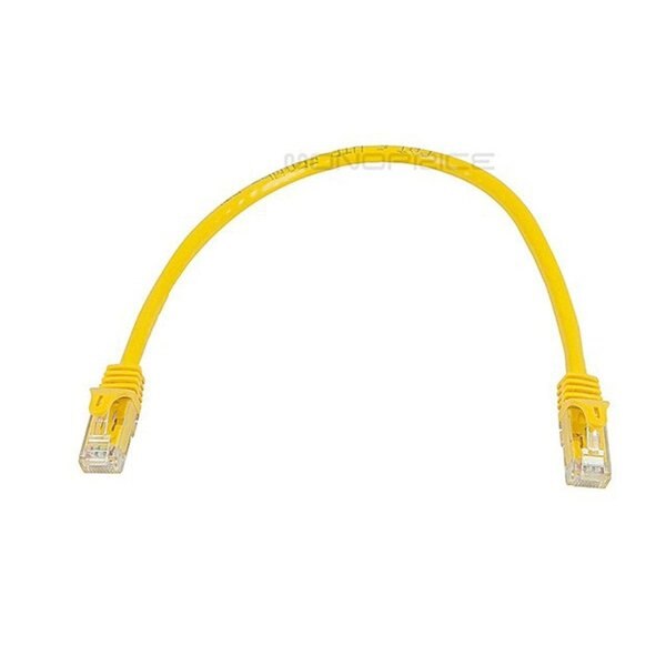 Ethernet Cable, Cat 6, Yellow, 1 ft.