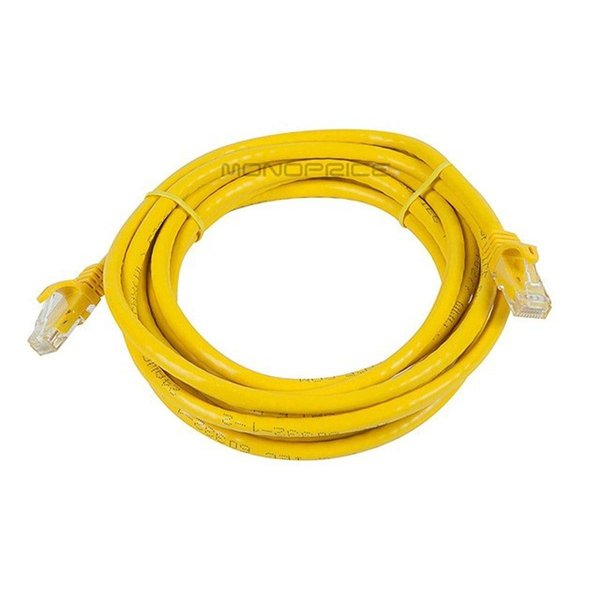 Ethernet Cable, Cat 6, Yellow, 10 ft.