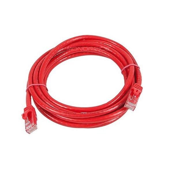 Ethernet Cable, Cat 6, Red, 10 ft.