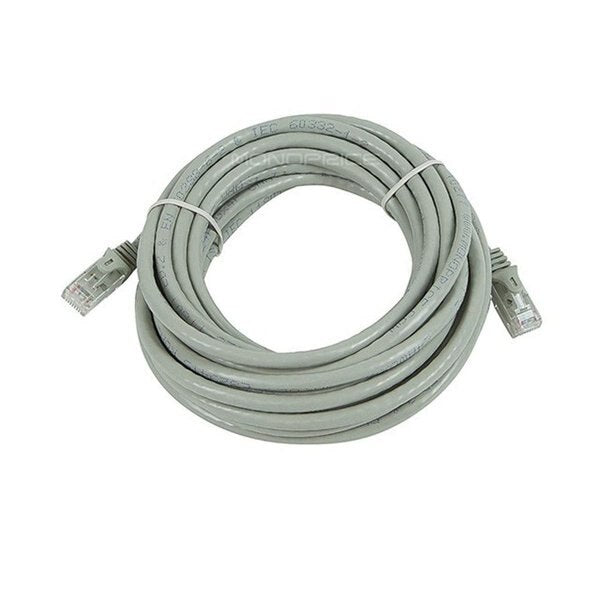 Ethernet Cable, Cat 6, Gray, 20 ft.