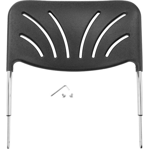 Square Stool with Backrest, Height 24