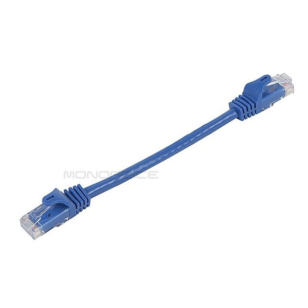Ethernet Cable, Cat 6, Blue, 0.5 ft.