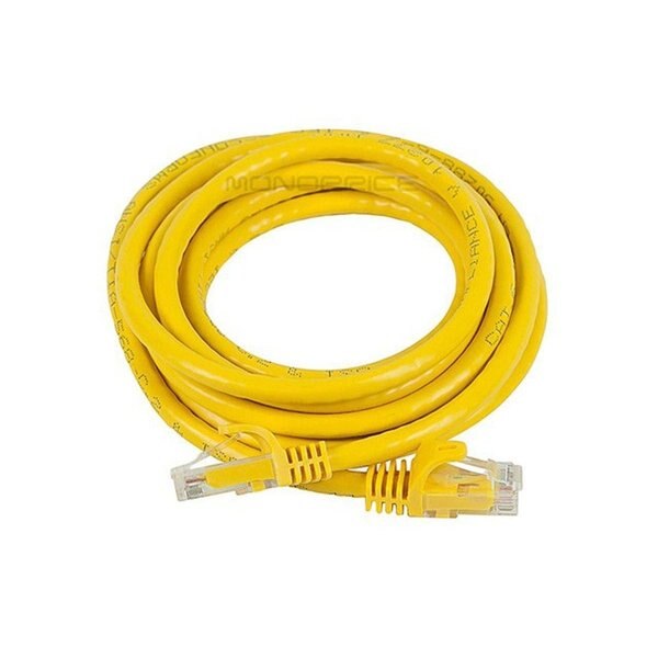 Ethernet Cable, Cat 6, Yellow, 7 ft.