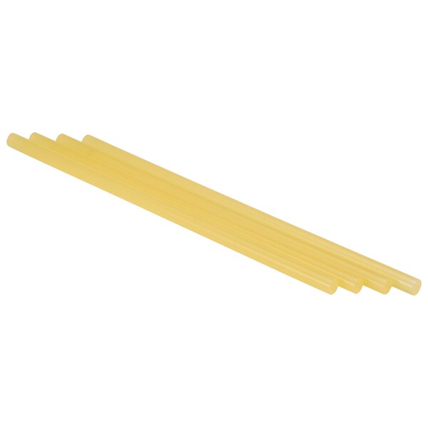 Hot Melt Adhesive, Tan, 1/2 in Diameter, 12 in Length, 50 sec Begins to Harden