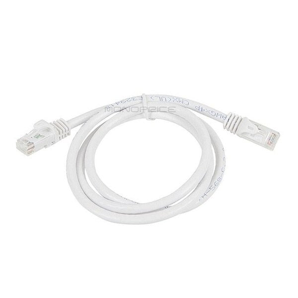 Ethernet Cable, Cat 6, White, 3 ft.