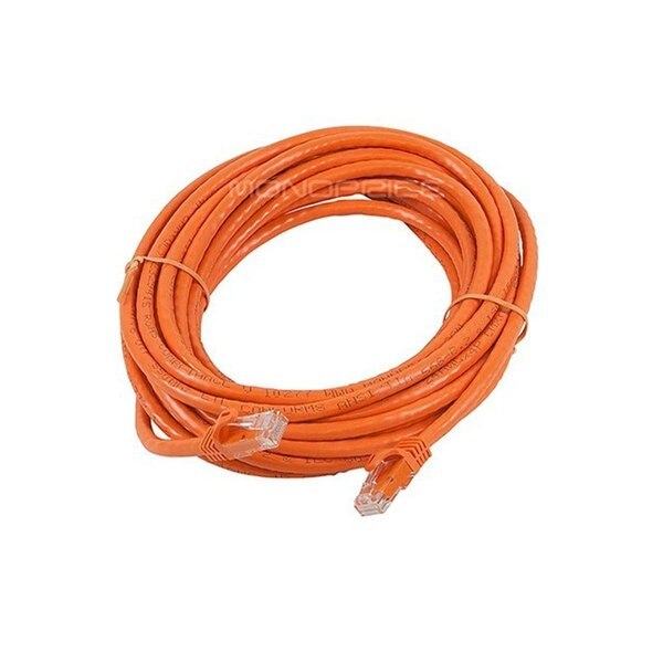 Ethernet Cable, Cat 6, Orange, 25 ft.