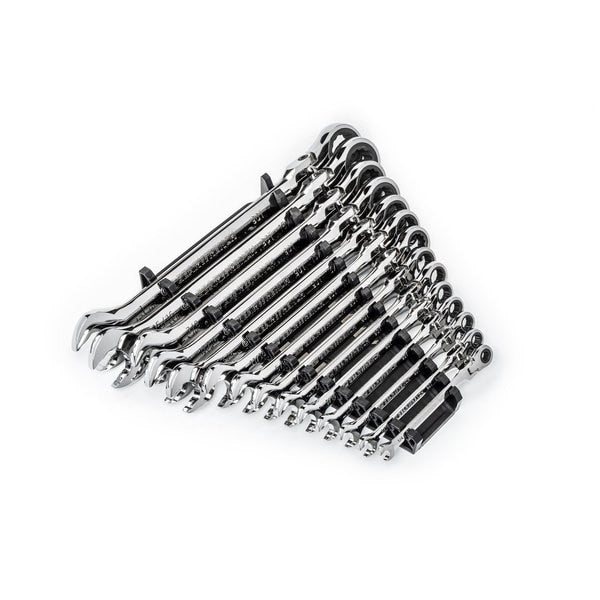 Combination Ratcheting Wrench Set, 14 Pc