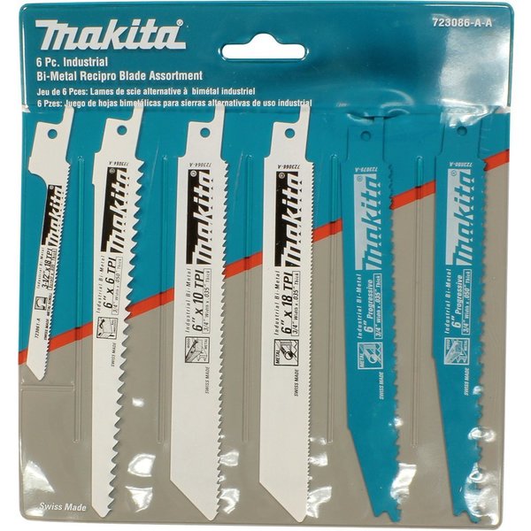 Recipro Saw Blade Assortment Pack 6 pcs