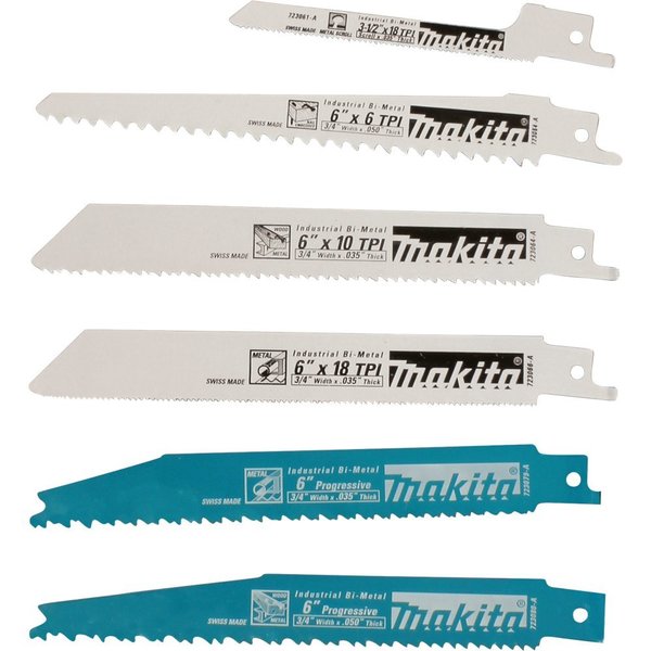 Recipro Saw Blade Assortment Pack 6 pcs