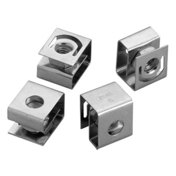 Clip Nut Package, #10-32, Steel, 20 PACK