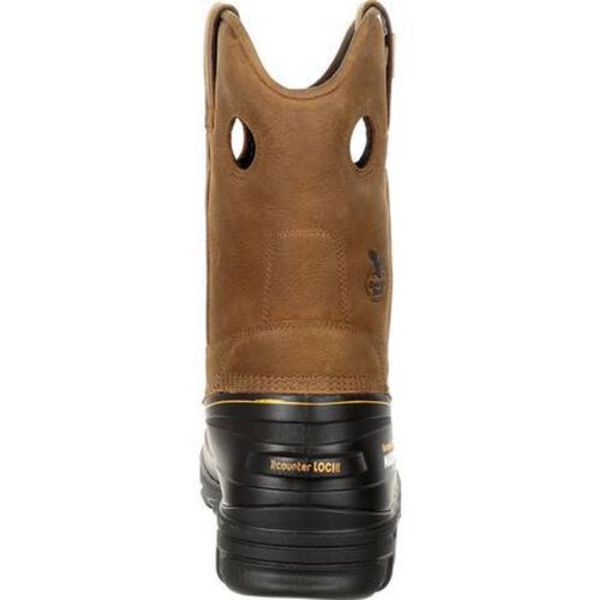 Size 10.5 Men's Wellington Boot Composite Work Boot, Light Brown