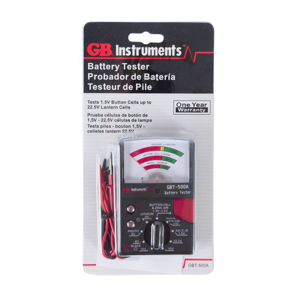 Analog Battery Tester, 1.5V to 22.5V