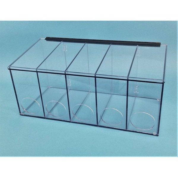 Glove Dispenser w/Single Lid and Fron