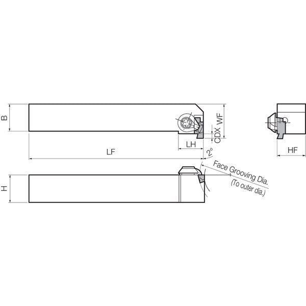 Face Grooving Toolholder