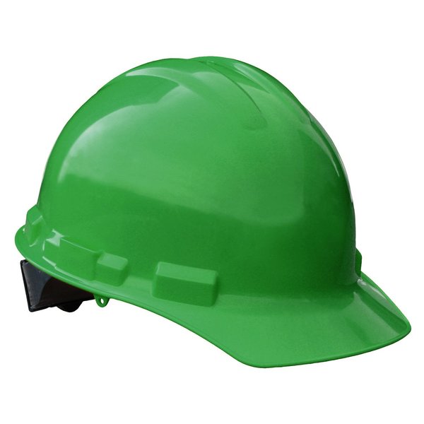 Front Brim Hard Hat, Type 1, Class E, Ratchet (6-Point), Green