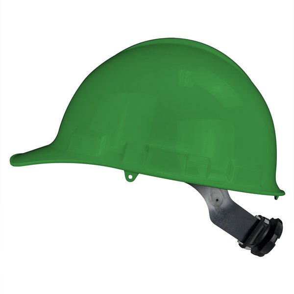 Front Brim Hard Hat, Type 1, Class E, Ratchet (6-Point), Green