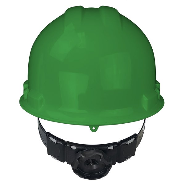 Front Brim Hard Hat, Type 1, Class E, Ratchet (6-Point), Green