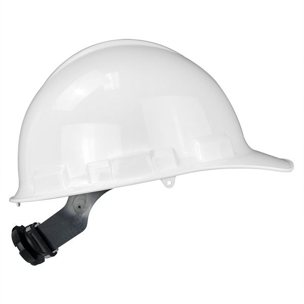 Front Brim Hard Hat, Type 1, Class E, Ratchet (6-Point), White