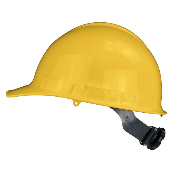 Front Brim Hard Hat, Type 1, Class E, Ratchet (6-Point), Yellow