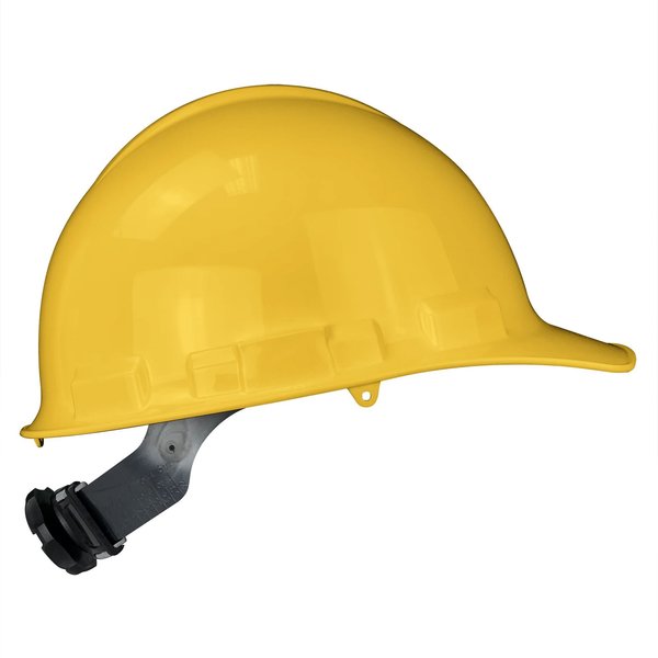 Front Brim Hard Hat, Type 1, Class E, Ratchet (6-Point), Yellow