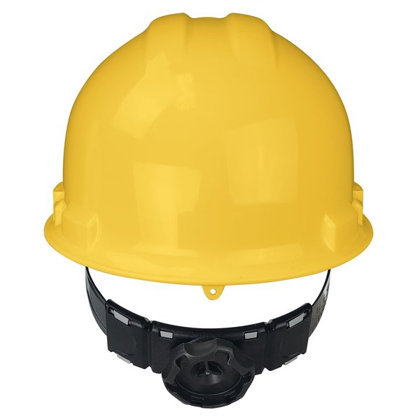 Front Brim Hard Hat, Type 1, Class E, Ratchet (6-Point), Yellow