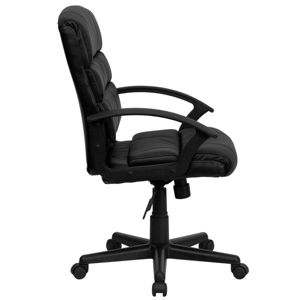 Leather Task Chair, 17-1/2