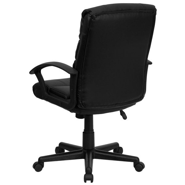 Leather Task Chair, 17-1/2