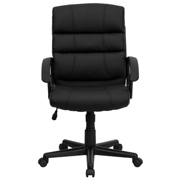 Leather Task Chair, 17-1/2