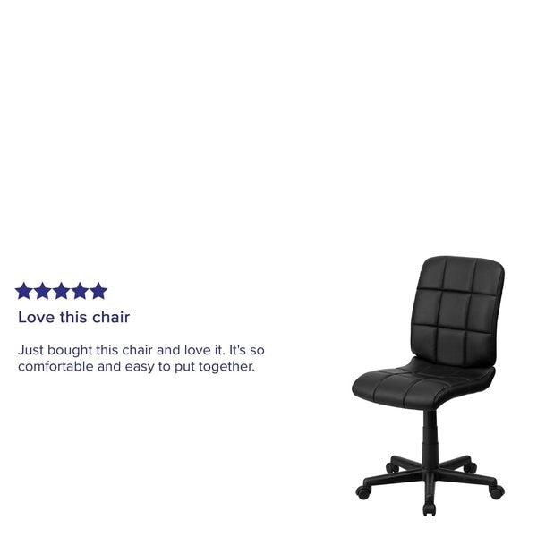 Vinyl Contemporary Chair, 16-3/4