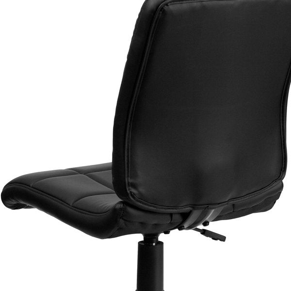 Vinyl Contemporary Chair, 16-3/4