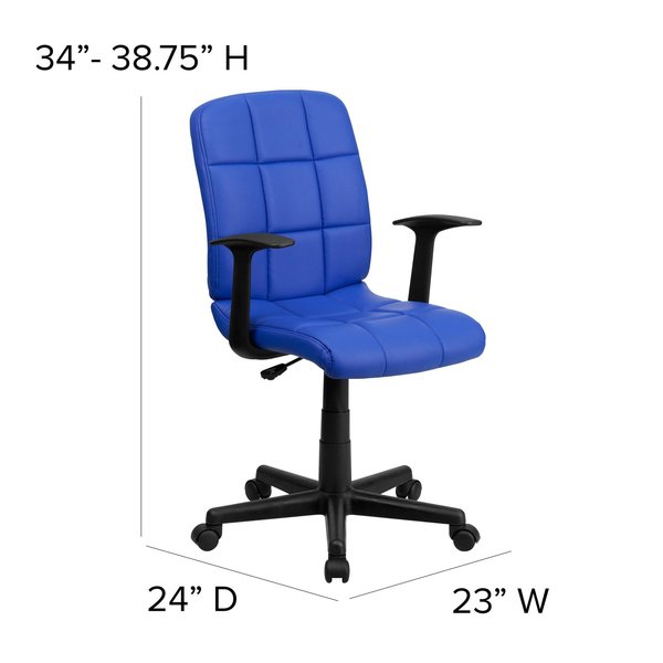 Metal Contemporary Chair, 16-3/4