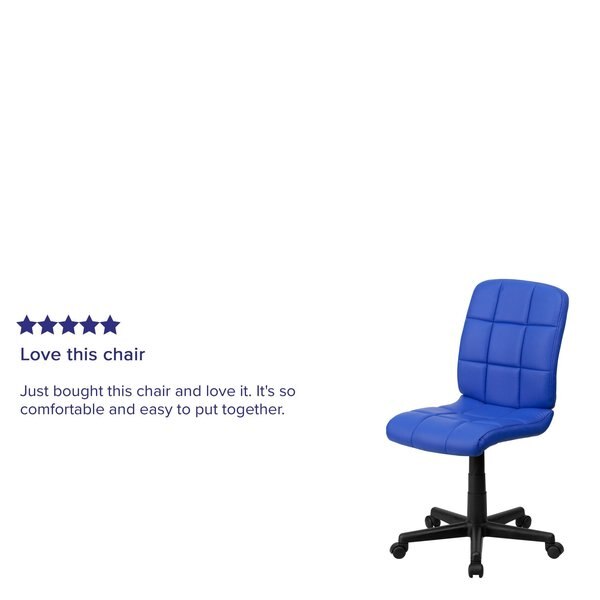 Vinyl Contemporary Chair, 16-3/4