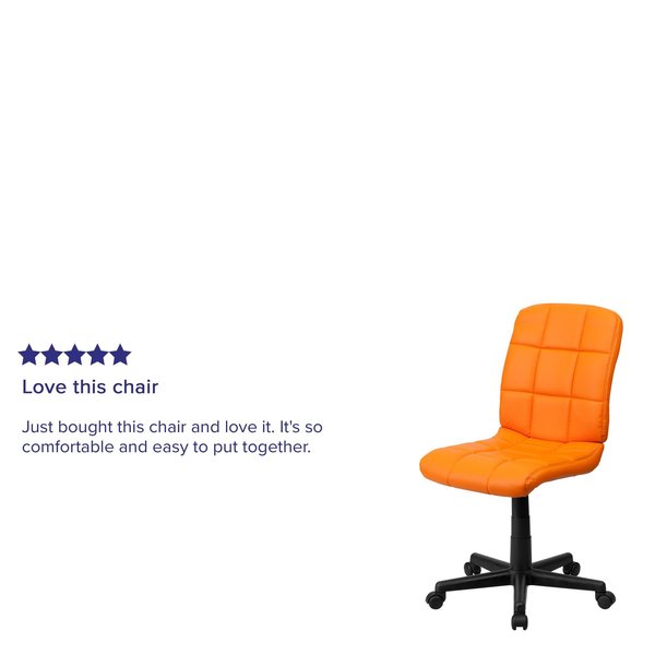 Vinyl Contemporary Chair, 16-3/4