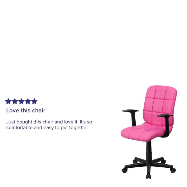Vinyl Contemporary Chair, 16-3/4