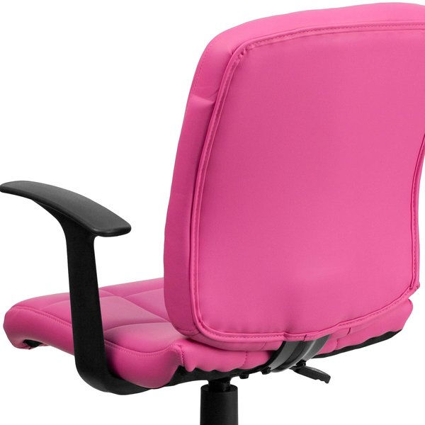 Vinyl Contemporary Chair, 16-3/4