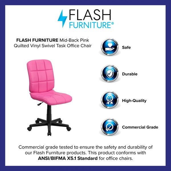 Vinyl Contemporary Chair, 16-3/4