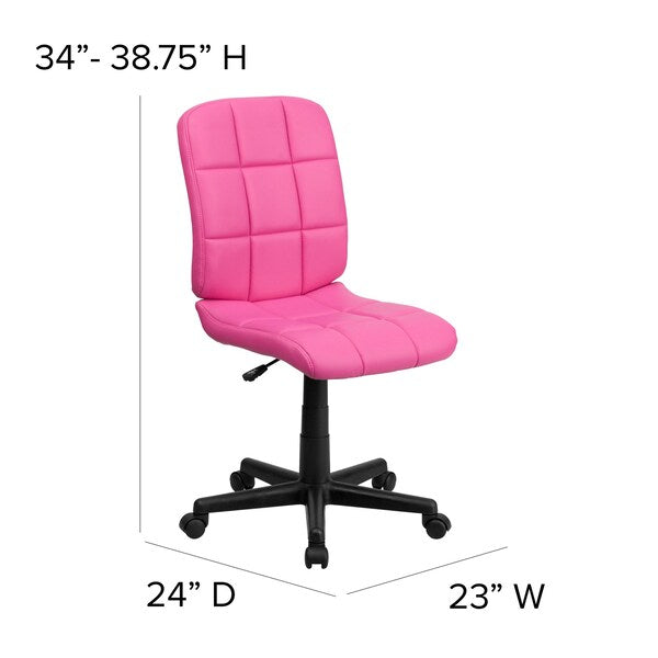 Vinyl Contemporary Chair, 16-3/4